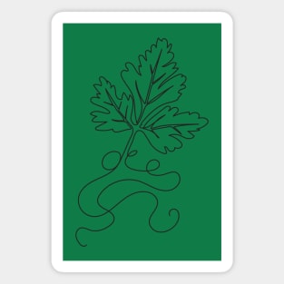 Continuous Line Leaf Magnet